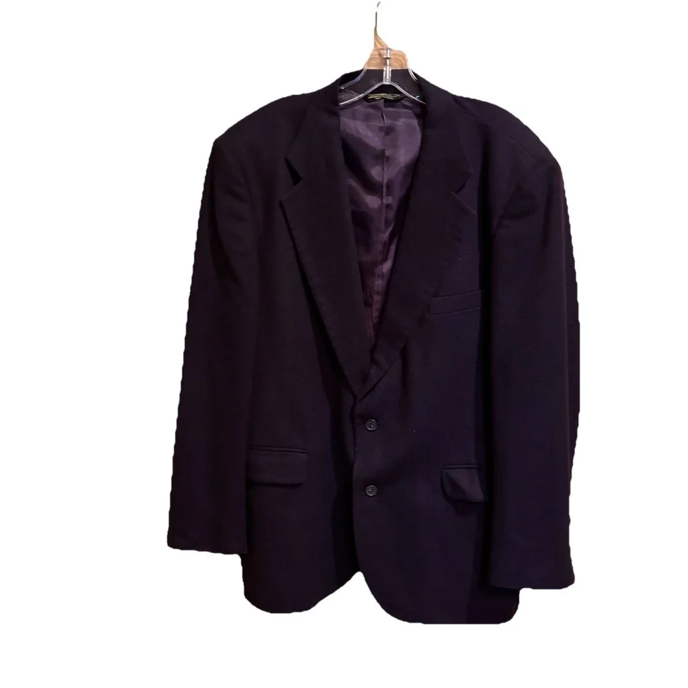 Branford & Taylor 100% Cashmere Blazer Mens 46R Navy‎ Blue 2 Button Sport Coat